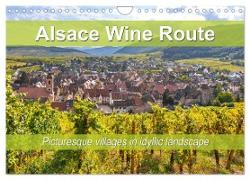 Alsace Wine Route, picturesque villages in idyllic landscape (Wall Calendar 2024 DIN A4 landscape), CALVENDO 12 Month Wall Calendar