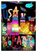 USA Pop Art by Nico Bielow (Wall Calendar 2024 DIN A3 portrait), CALVENDO 12 Month Wall Calendar