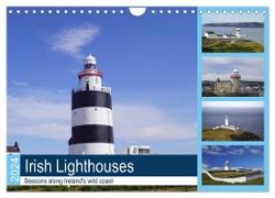 Irish Lighthouses - Beacons along Ireland's wild coast (Wall Calendar 2024 DIN A4 landscape), CALVENDO 12 Month Wall Calendar