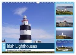 Irish Lighthouses - Beacons along Ireland's wild coast (Wall Calendar 2024 DIN A3 landscape), CALVENDO 12 Month Wall Calendar