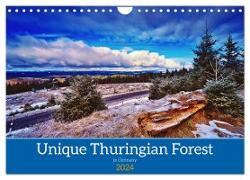 Unique Thuringian Forest (Wall Calendar 2024 DIN A4 landscape), CALVENDO 12 Month Wall Calendar