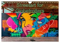 Streetart for Globetrotters (Wall Calendar 2024 DIN A4 landscape), CALVENDO 12 Month Wall Calendar