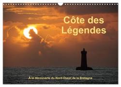 Côte des Légendes À la découverte du Nord-Ouest de la Bretagne (Calendrier mural 2024 DIN A3 vertical), CALVENDO calendrier mensuel
