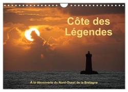 Côte des Légendes À la découverte du Nord-Ouest de la Bretagne (Calendrier mural 2024 DIN A4 vertical), CALVENDO calendrier mensuel