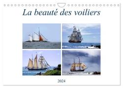 La beauté des voiliers (Calendrier mural 2024 DIN A4 vertical), CALVENDO calendrier mensuel