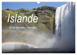 Islande île de merveilles naturelles (Calendrier mural 2024 DIN A3 vertical), CALVENDO calendrier mensuel