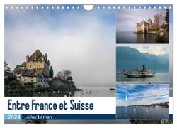 Entre France et Suisse, le lac Léman (Calendrier mural 2024 DIN A4 vertical), CALVENDO calendrier mensuel