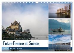 Entre France et Suisse, le lac Léman (Calendrier mural 2024 DIN A3 vertical), CALVENDO calendrier mensuel