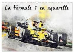 La Formule 1 en aquarelle (Calendrier mural 2024 DIN A3 vertical), CALVENDO calendrier mensuel