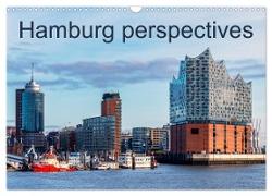 Hamburg perspectives (Wall Calendar 2024 DIN A3 landscape), CALVENDO 12 Month Wall Calendar
