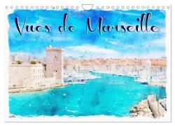 Vues de Marseille (Calendrier mural 2024 DIN A4 vertical), CALVENDO calendrier mensuel