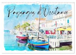 Paysages d'Occitanie (Calendrier mural 2024 DIN A3 vertical), CALVENDO calendrier mensuel