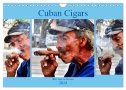Cuban Cigars - Blue haze in Havana (Wall Calendar 2024 DIN A4 landscape), CALVENDO 12 Month Wall Calendar