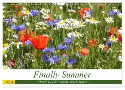 Finally Summer Flower Delight (Wall Calendar 2024 DIN A3 landscape), CALVENDO 12 Month Wall Calendar