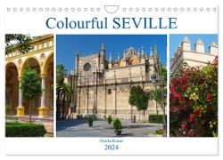 Colourful Seville (Wall Calendar 2024 DIN A4 landscape), CALVENDO 12 Month Wall Calendar