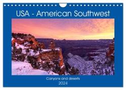 USA The American Southwest - Canyons and deserts (Wall Calendar 2024 DIN A4 landscape), CALVENDO 12 Month Wall Calendar