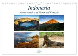 Indonesia - Nature wonders of Flores and Komodo (Wall Calendar 2024 DIN A4 landscape), CALVENDO 12 Month Wall Calendar