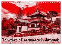 Temples et monuments japonais (Calendrier mural 2024 DIN A4 vertical), CALVENDO calendrier mensuel