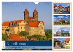 Quedlinburg - World Heritage Site in the Harz Mountains (Wall Calendar 2024 DIN A4 landscape), CALVENDO 12 Month Wall Calendar