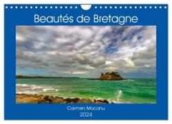 Beautés de Bretagne (Calendrier mural 2024 DIN A4 vertical), CALVENDO calendrier mensuel