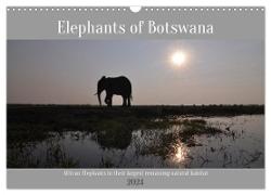 Elephants of Botswana (Wall Calendar 2024 DIN A3 landscape), CALVENDO 12 Month Wall Calendar