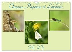 Oiseaux, Papillons et Libellules (Calendrier mural 2024 DIN A3 vertical), CALVENDO calendrier mensuel