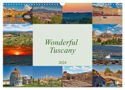Wonderful Tuscany (Wall Calendar 2024 DIN A3 landscape), CALVENDO 12 Month Wall Calendar