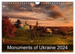 Monuments of Ukraine 2024 (Wall Calendar 2024 DIN A4 landscape), CALVENDO 12 Month Wall Calendar