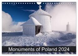 Monuments of Poland 2024 (Wall Calendar 2024 DIN A4 landscape), CALVENDO 12 Month Wall Calendar