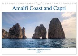Amalfi Coast and Capri (Wall Calendar 2024 DIN A4 landscape), CALVENDO 12 Month Wall Calendar