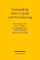 Festschrift für Dieter Leipold zum 70. Geburtstag