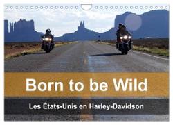 Born to be wild ¿ Les États-Unis en Harley-Davidson (Calendrier mural 2024 DIN A4 vertical), CALVENDO calendrier mensuel