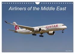 Airliners of the Middle East (Wall Calendar 2024 DIN A4 landscape), CALVENDO 12 Month Wall Calendar