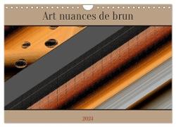 Art nuances de brun (Calendrier mural 2024 DIN A4 vertical), CALVENDO calendrier mensuel