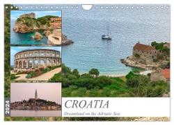 Croatia Dreamland on the Adriatic Sea (Wall Calendar 2024 DIN A4 landscape), CALVENDO 12 Month Wall Calendar