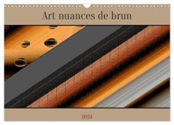 Art nuances de brun (Calendrier mural 2024 DIN A3 vertical), CALVENDO calendrier mensuel