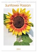 Sunflower passion (Wall Calendar 2024 DIN A4 portrait), CALVENDO 12 Month Wall Calendar