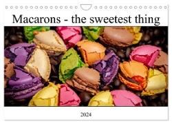 Macarons - the sweetest thing (Wall Calendar 2024 DIN A4 landscape), CALVENDO 12 Month Wall Calendar