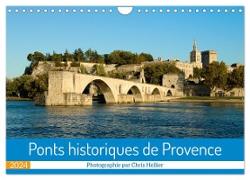 Ponts historiques de Provence (Calendrier mural 2024 DIN A4 vertical), CALVENDO calendrier mensuel