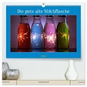 Die gute alte Milchflasche (hochwertiger Premium Wandkalender 2024 DIN A2 quer), Kunstdruck in Hochglanz