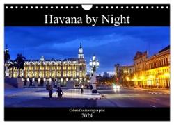 Havana by Night - Cuba's fascinating capital (Wall Calendar 2024 DIN A4 landscape), CALVENDO 12 Month Wall Calendar