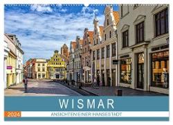 Wismar - Ansichten einer Hansestadt (Wandkalender 2024 DIN A2 quer), CALVENDO Monatskalender