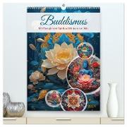 Buddismus (hochwertiger Premium Wandkalender 2024 DIN A2 hoch), Kunstdruck in Hochglanz