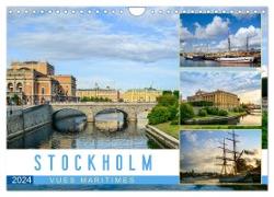 Stockholm - Vues maritimes (Calendrier mural 2024 DIN A4 vertical), CALVENDO calendrier mensuel