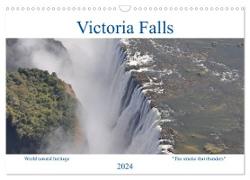 World natural heritage Victoria Falls - The smoke that thunders (Wall Calendar 2024 DIN A3 landscape), CALVENDO 12 Month Wall Calendar