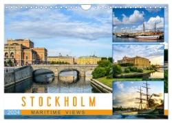 Stockholm - Maritime views (Wall Calendar 2024 DIN A4 landscape), CALVENDO 12 Month Wall Calendar