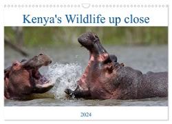 Kenya's Wildlife up close (Wall Calendar 2024 DIN A3 landscape), CALVENDO 12 Month Wall Calendar