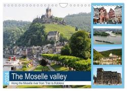 The Moselle valley - Along the Moselle river from Trier to Koblenz (Wall Calendar 2024 DIN A4 landscape), CALVENDO 12 Month Wall Calendar