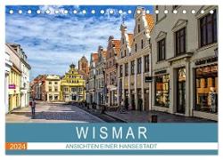 Wismar - Ansichten einer Hansestadt (Tischkalender 2024 DIN A5 quer), CALVENDO Monatskalender