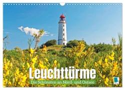 Leuchttürme: Die Schönsten an Nord- und Ostsee (Wandkalender 2024 DIN A3 quer), CALVENDO Monatskalender